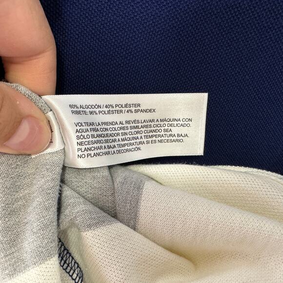 Prince Mens Striped Polo Shirt‎ Size S Multi-Color Sporty Casual Collared - Picture 6 of 7